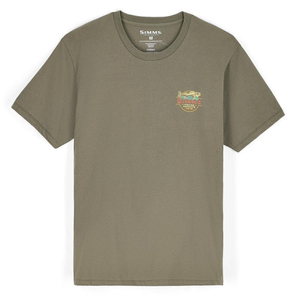 Футболка Simms Neon Draft T-Shirt (Мужской; S; Army Green)
